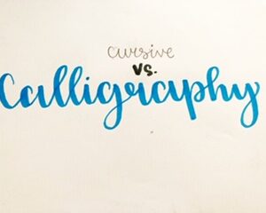 Is cursive considered Calligraphy?