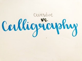 Is cursive considered Calligraphy?