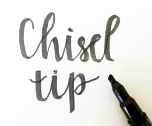 How To Do Hand Lettering With Chisel Tip Marker