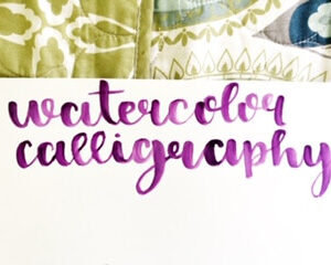 How Do You Do Calligraphy With Watercolor