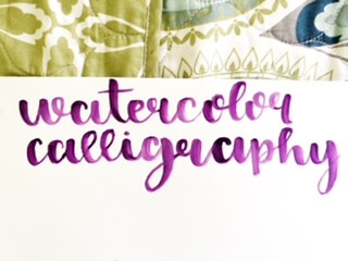 How Do You Do Calligraphy With Watercolor
