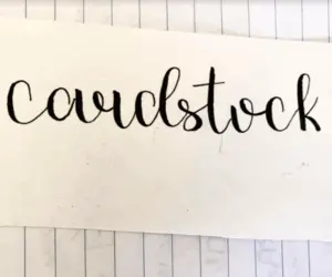 Is Cardstock Good For Brush Pens?