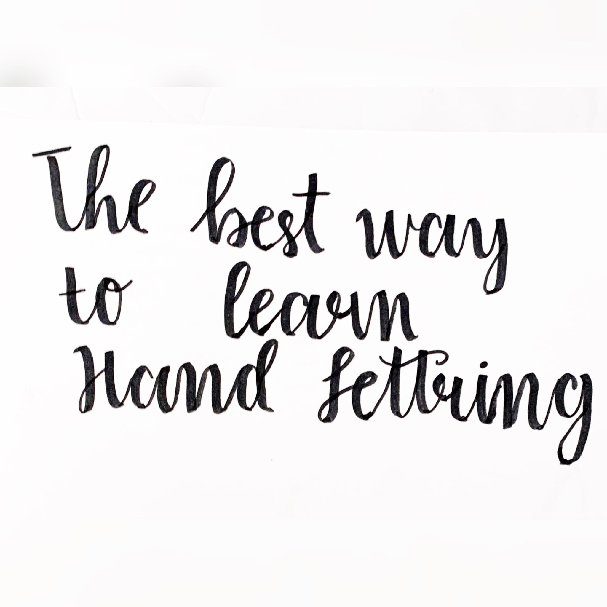 What Is The Best Way To Learn Hand Lettering