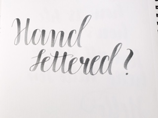 What Does Hand Lettered Mean