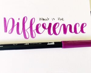 Difference Between Hand Lettering And Brush Lettering