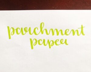 Is Parchment Paper Good For Calligraphy?