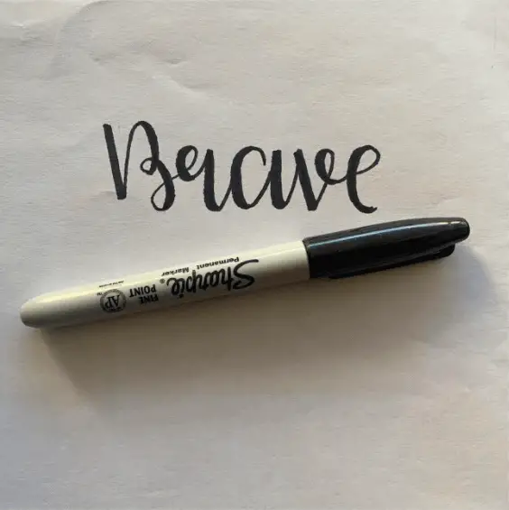 How To Do Calligraphy With Sharpie